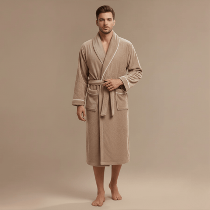 Peignoir Homme Polaire Luxe – Chaleur moelleuse & style