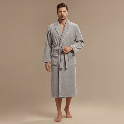 Peignoir Homme Polaire Luxe – Chaleur moelleuse & style