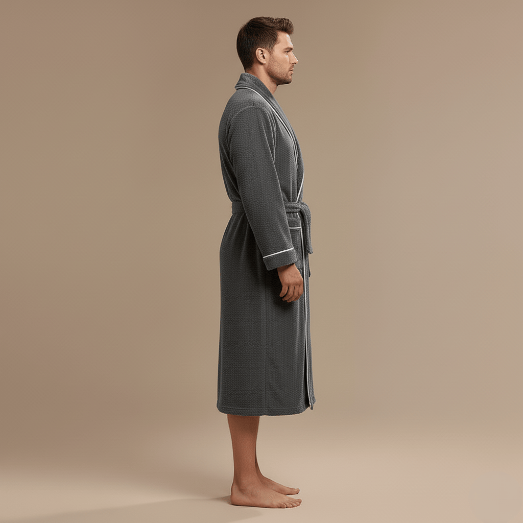 Peignoir Homme Polaire Luxe – Chaleur moelleuse & style