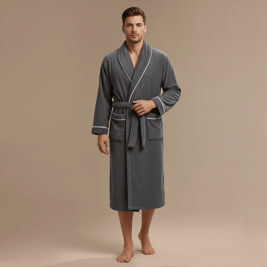 Peignoir Homme Polaire Luxe – Chaleur moelleuse & style