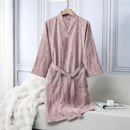 Peignoir Kimono Coton Femme – Élégance et Confort Inégalés
