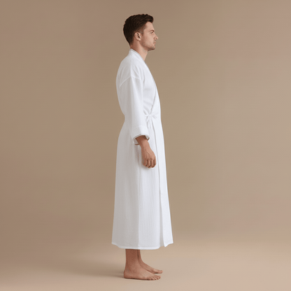 Peignoir Kimono Coton pour Homme – Confort Ultime & Style Inégalé