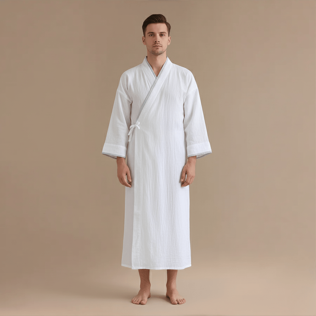 Peignoir Kimono Coton pour Homme – Confort Ultime & Style Inégalé