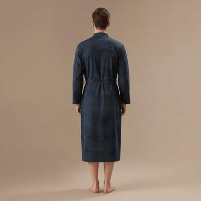 Peignoir Kimono Homme Coton – Léger rayé pour l’été