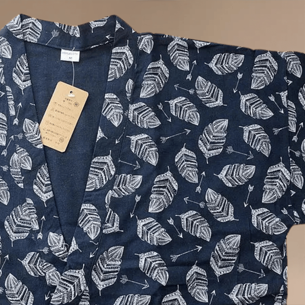 Peignoir Kimono Japonais – Léger & élégant pour la maison