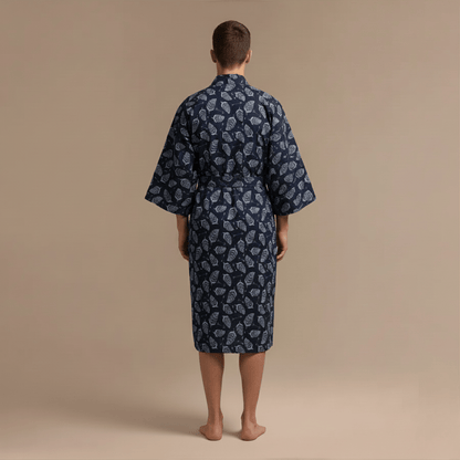 Peignoir Kimono Japonais – Léger & élégant pour la maison