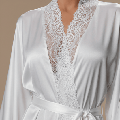 Peignoir Kimono Long Dentelle – Sublimez Votre Style avec Élégance