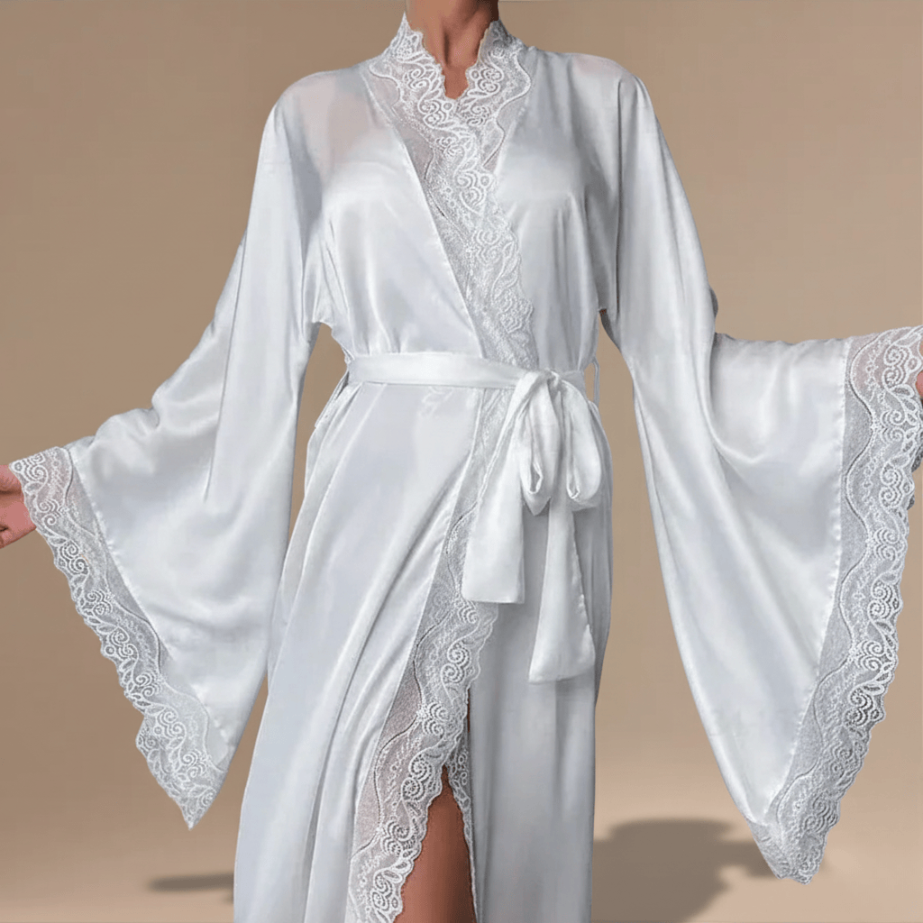 Peignoir Kimono Long Dentelle – Sublimez Votre Style avec Élégance