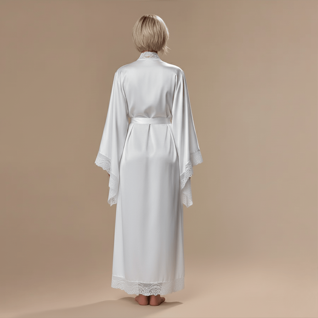 Peignoir Kimono Long Dentelle – Sublimez Votre Style avec Élégance