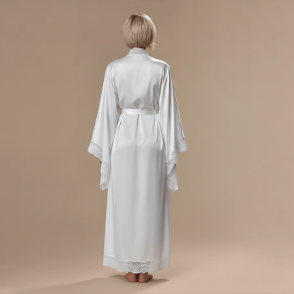 Peignoir Kimono Long Dentelle – Sublimez Votre Style avec Élégance