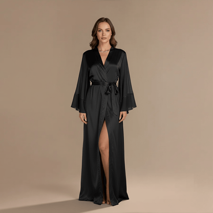 Peignoir Long Satin Femme – Élégance Sublime pour vos Moments Intimes