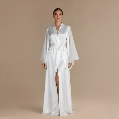 Peignoir Long Satin Femme – Élégance Sublime pour vos Moments Intimes