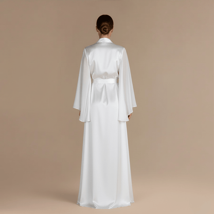 Peignoir Long Satin Femme – Élégance Sublime pour vos Moments Intimes