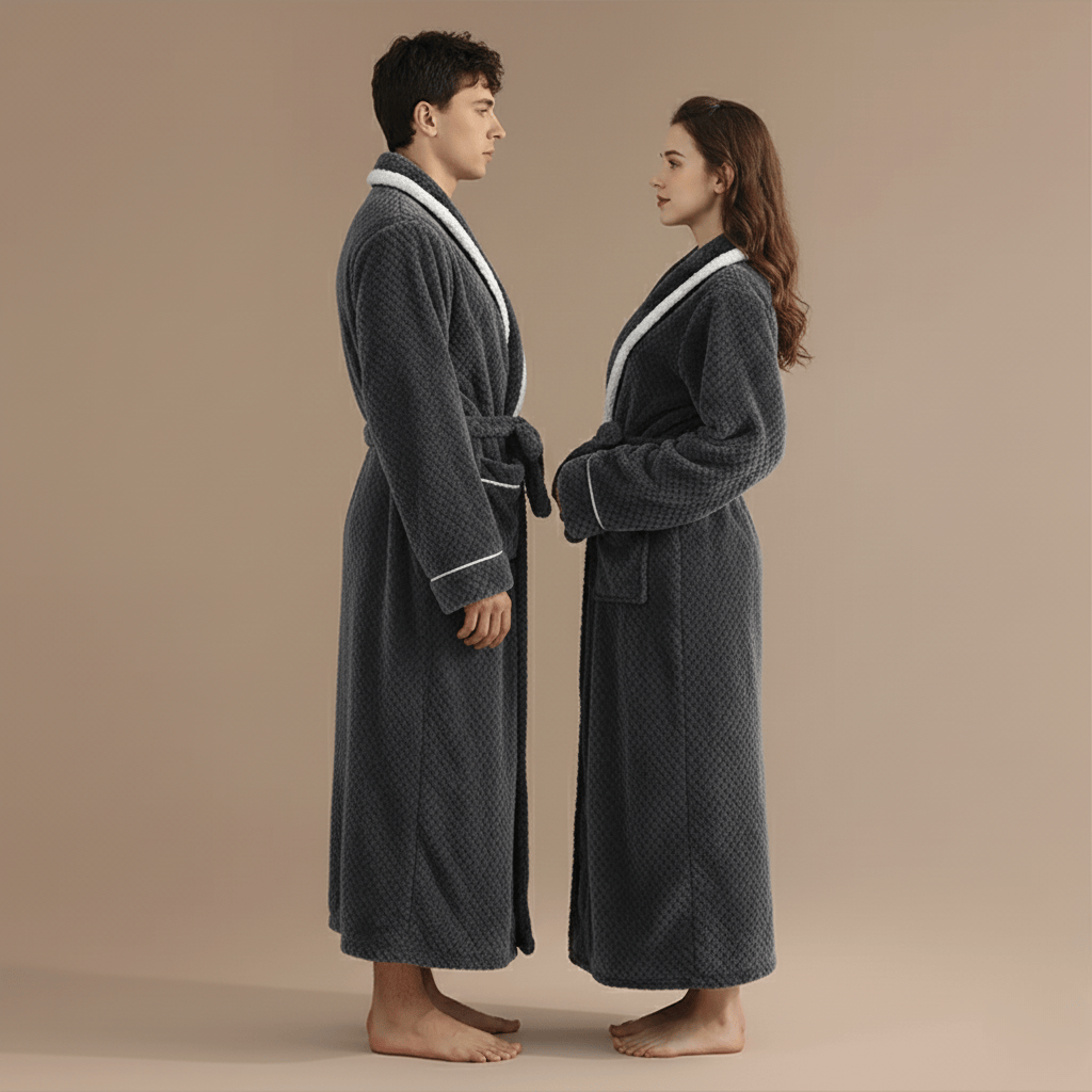 Peignoir Polaire Couple – Douceur chaleureuse à partager