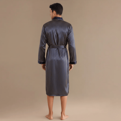 Peignoir Rayé Satin homme – Élégance et Confort Inégalés à Découvrir